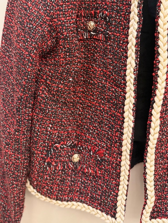 Jealous Tomato Red/Black/Cream Blazer - Picture 4 of 5